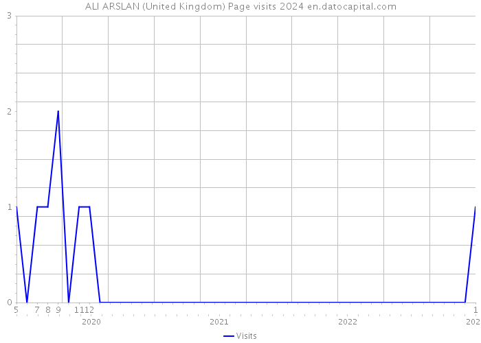 ALI ARSLAN (United Kingdom) Page visits 2024 