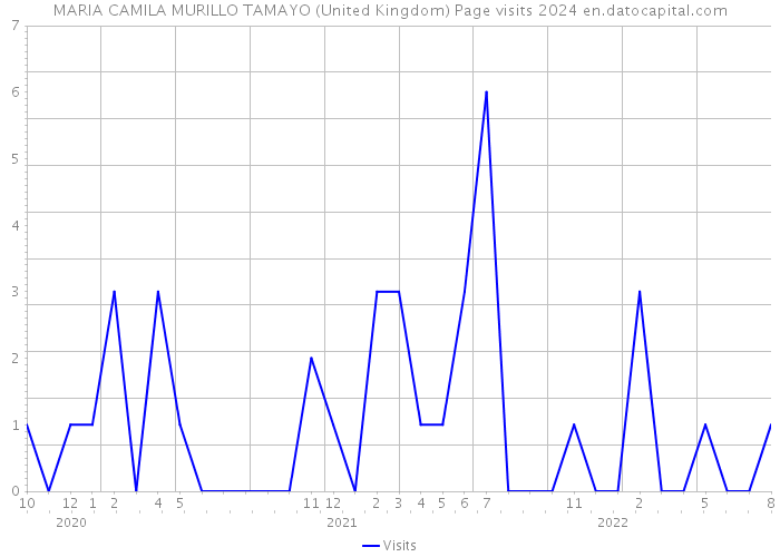 MARIA CAMILA MURILLO TAMAYO (United Kingdom) Page visits 2024 