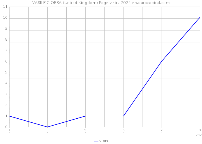 VASILE CIORBA (United Kingdom) Page visits 2024 