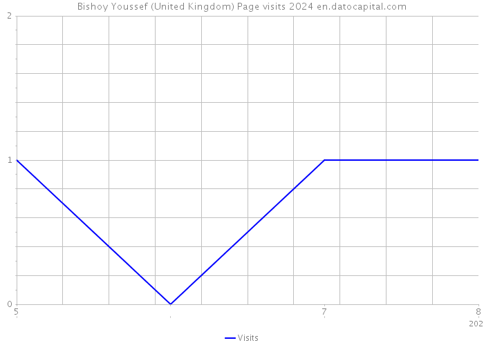 Bishoy Youssef (United Kingdom) Page visits 2024 