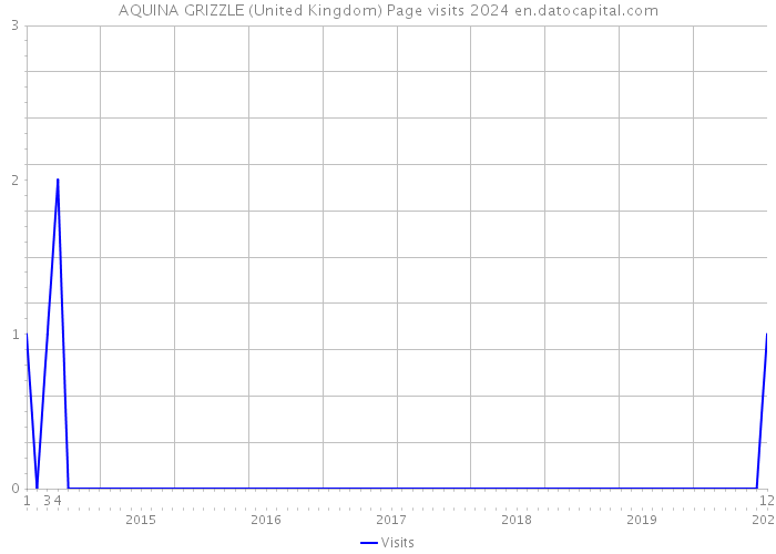 AQUINA GRIZZLE (United Kingdom) Page visits 2024 