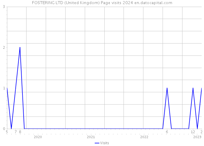 FOSTERING LTD (United Kingdom) Page visits 2024 