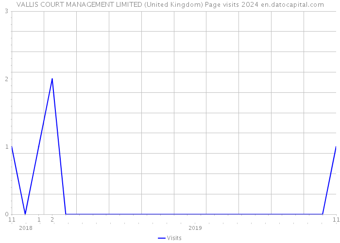 VALLIS COURT MANAGEMENT LIMITED (United Kingdom) Page visits 2024 