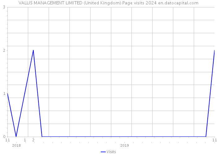 VALLIS MANAGEMENT LIMITED (United Kingdom) Page visits 2024 