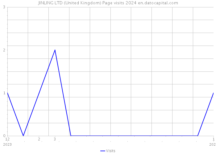JINLING LTD (United Kingdom) Page visits 2024 