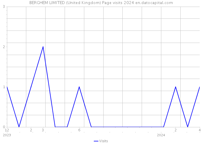 BERGHEM LIMITED (United Kingdom) Page visits 2024 