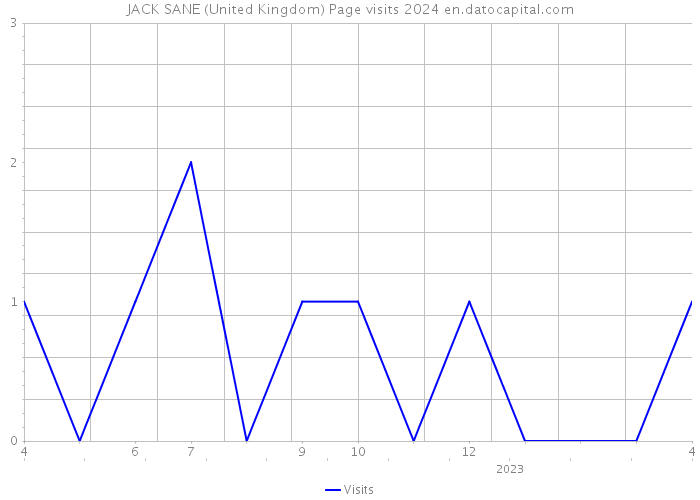 JACK SANE (United Kingdom) Page visits 2024 