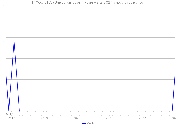 IT4YOU LTD. (United Kingdom) Page visits 2024 