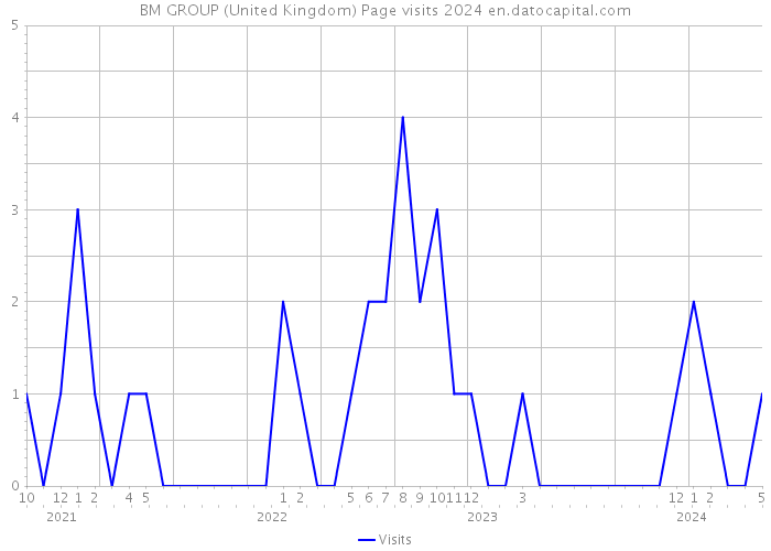 BM GROUP (United Kingdom) Page visits 2024 