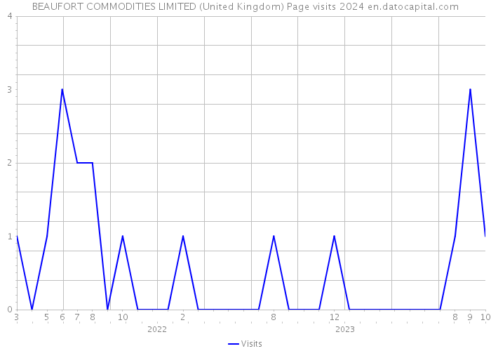 BEAUFORT COMMODITIES LIMITED (United Kingdom) Page visits 2024 
