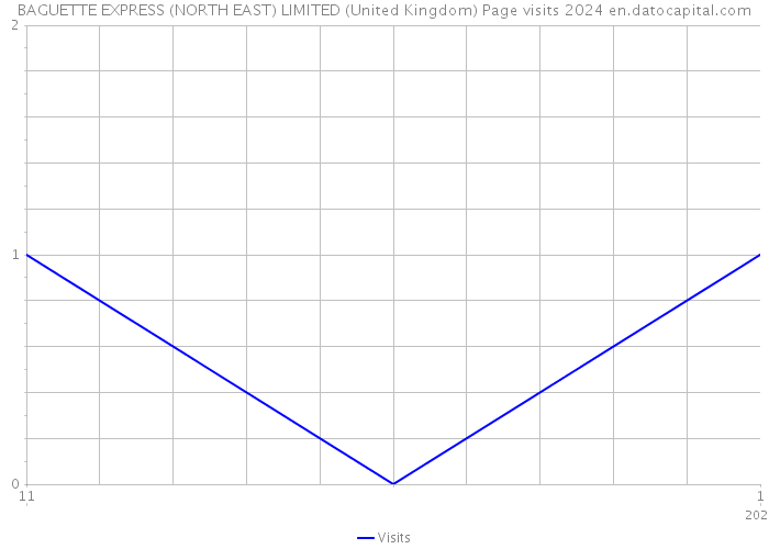 BAGUETTE EXPRESS (NORTH EAST) LIMITED (United Kingdom) Page visits 2024 