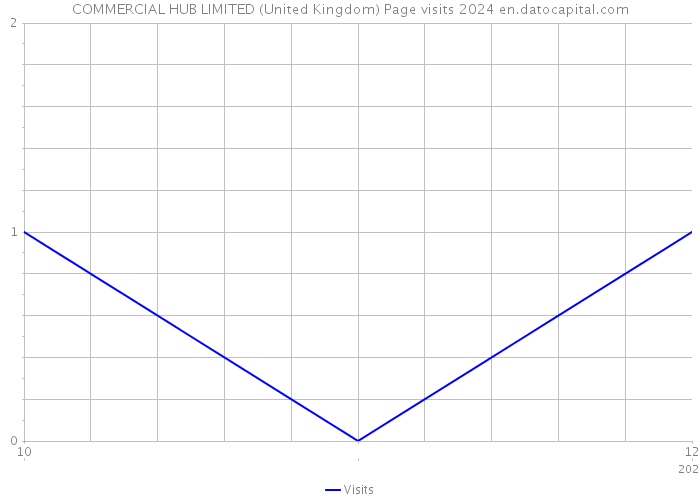 COMMERCIAL HUB LIMITED (United Kingdom) Page visits 2024 