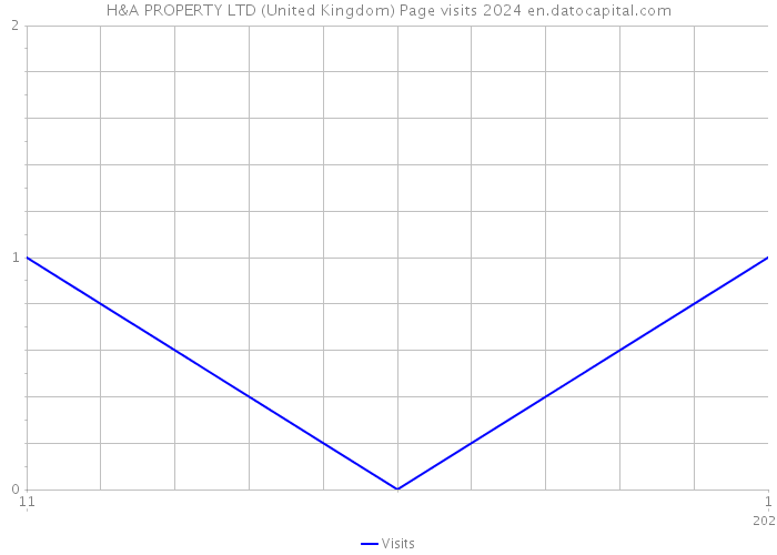 H&A PROPERTY LTD (United Kingdom) Page visits 2024 