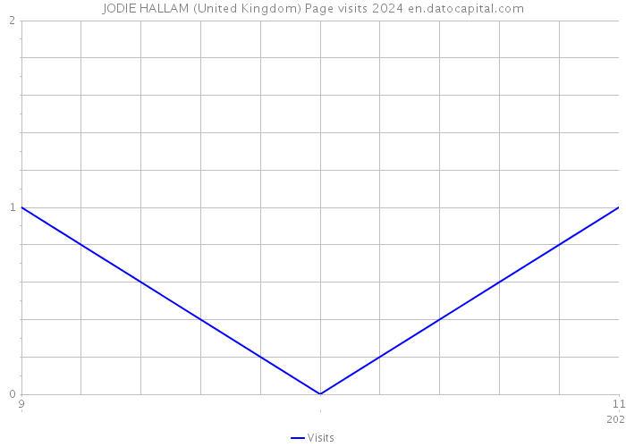 JODIE HALLAM (United Kingdom) Page visits 2024 