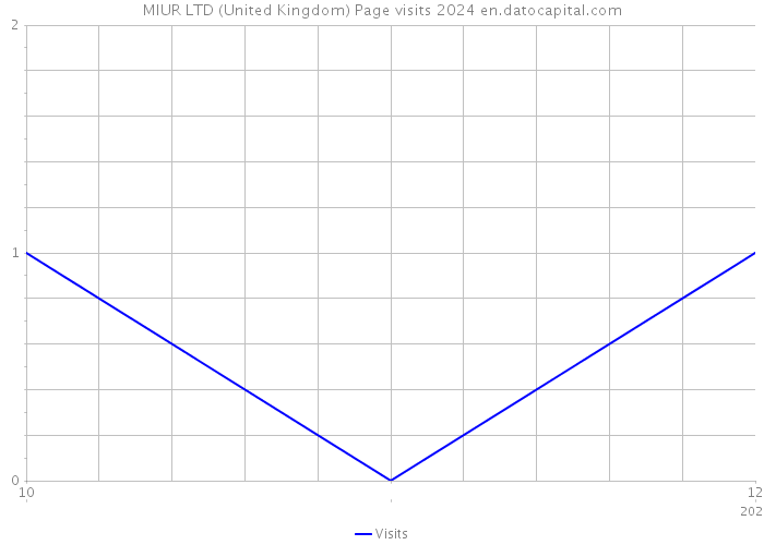 MIUR LTD (United Kingdom) Page visits 2024 