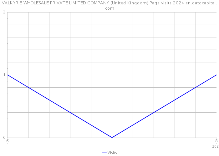 VALKYRIE WHOLESALE PRIVATE LIMITED COMPANY (United Kingdom) Page visits 2024 