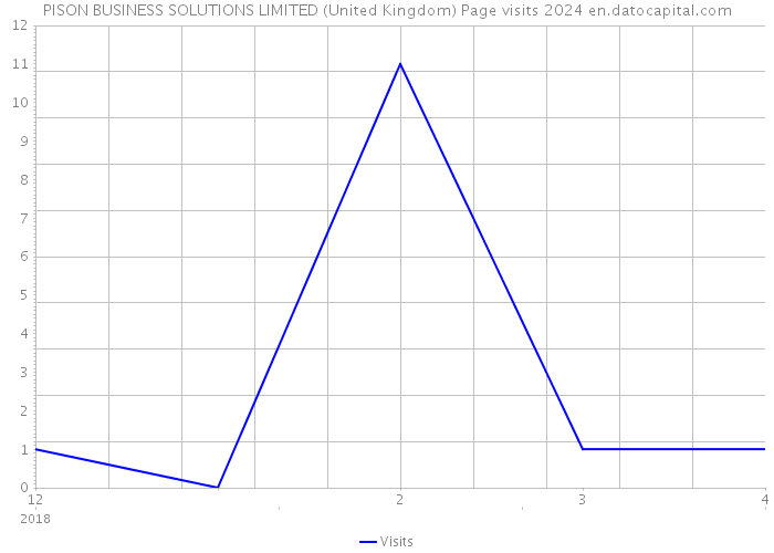 PISON BUSINESS SOLUTIONS LIMITED (United Kingdom) Page visits 2024 
