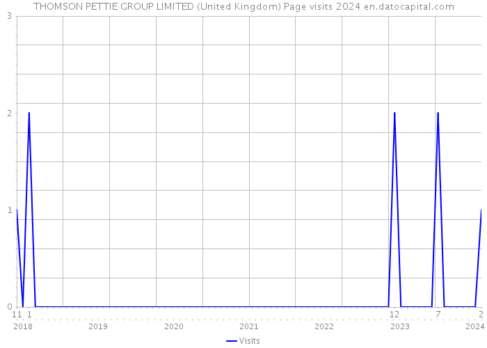 THOMSON PETTIE GROUP LIMITED (United Kingdom) Page visits 2024 