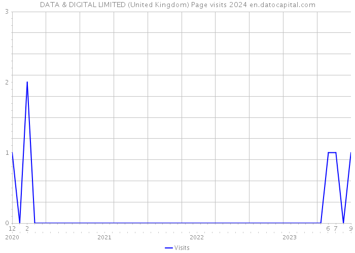 DATA & DIGITAL LIMITED (United Kingdom) Page visits 2024 