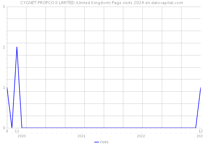 CYGNET PROPCO II LIMITED (United Kingdom) Page visits 2024 