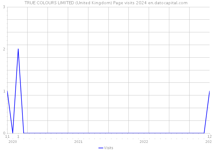 TRUE COLOURS LIMITED (United Kingdom) Page visits 2024 