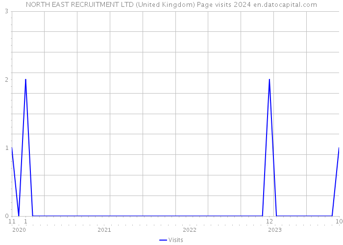 NORTH EAST RECRUITMENT LTD (United Kingdom) Page visits 2024 