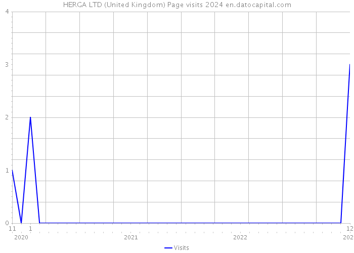HERGA LTD (United Kingdom) Page visits 2024 