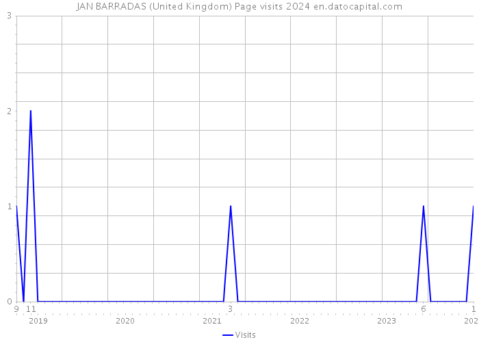 JAN BARRADAS (United Kingdom) Page visits 2024 