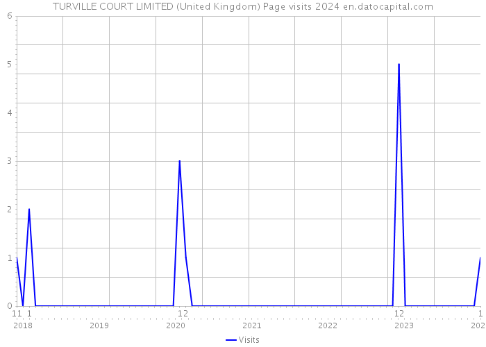 TURVILLE COURT LIMITED (United Kingdom) Page visits 2024 