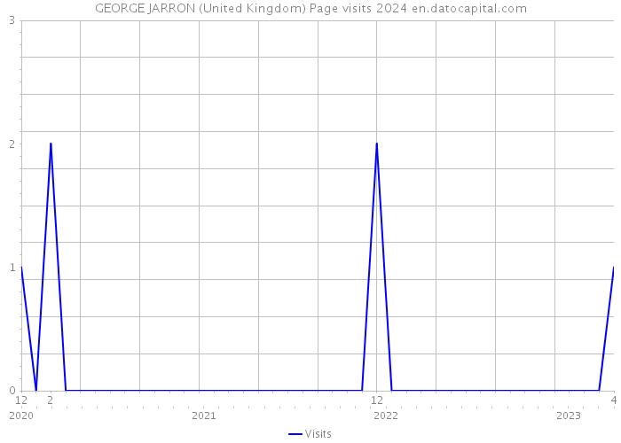 GEORGE JARRON (United Kingdom) Page visits 2024 