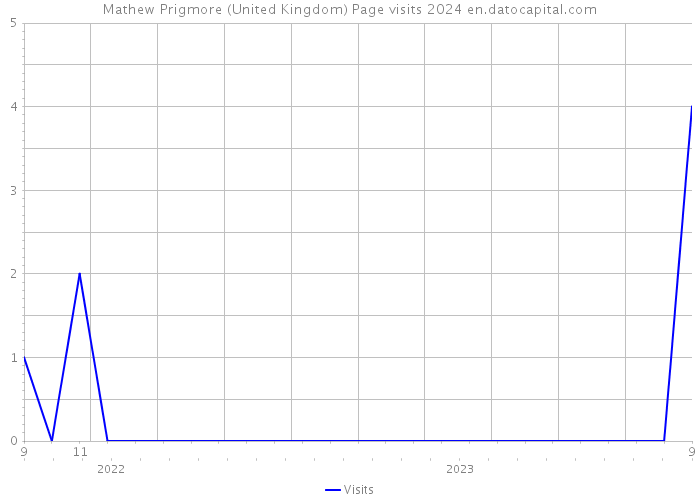 Mathew Prigmore (United Kingdom) Page visits 2024 