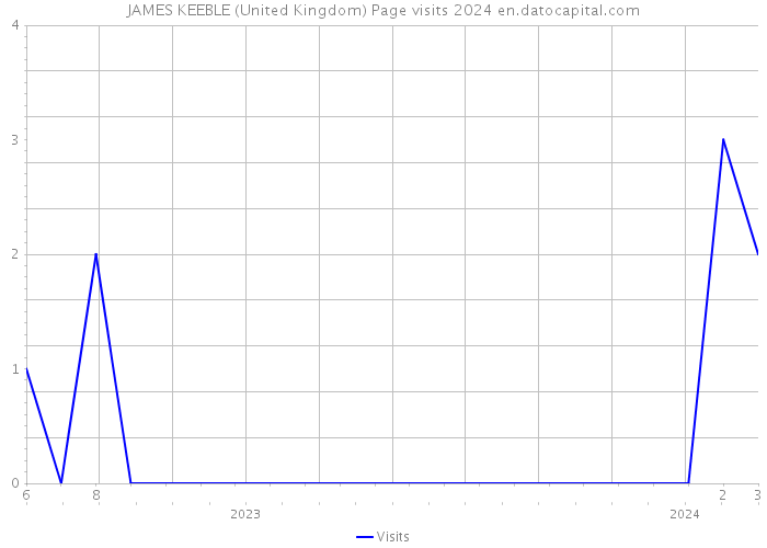 JAMES KEEBLE (United Kingdom) Page visits 2024 
