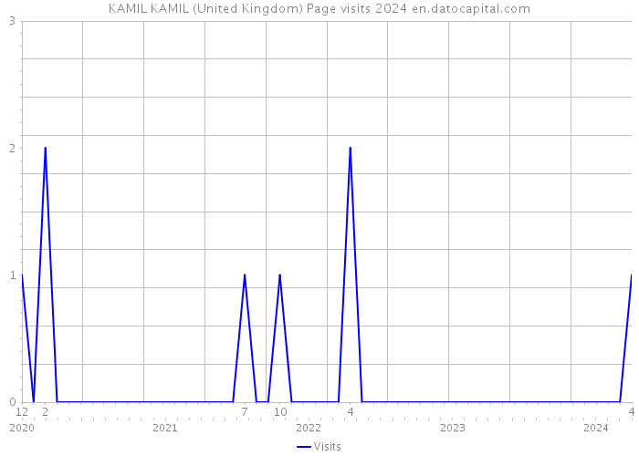 KAMIL KAMIL (United Kingdom) Page visits 2024 
