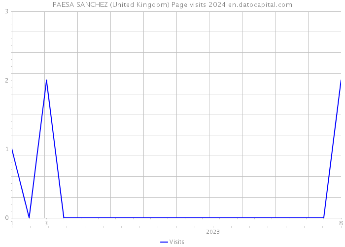 PAESA SANCHEZ (United Kingdom) Page visits 2024 