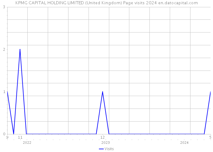 KPMG CAPITAL HOLDING LIMITED (United Kingdom) Page visits 2024 