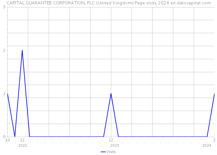 CAPITAL GUARANTEE CORPORATION, PLC (United Kingdom) Page visits 2024 