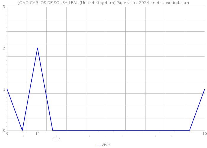 JOAO CARLOS DE SOUSA LEAL (United Kingdom) Page visits 2024 