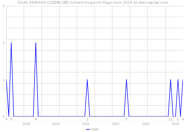 IZAAK ADRIAAN GOEDBLOED (United Kingdom) Page visits 2024 