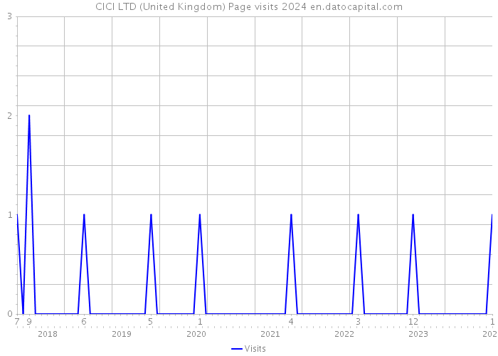 CICI LTD (United Kingdom) Page visits 2024 