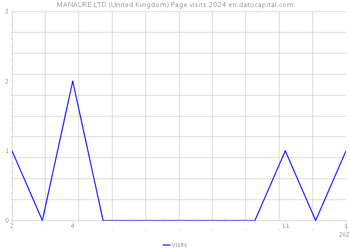 MANAURE LTD (United Kingdom) Page visits 2024 