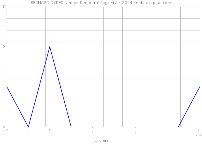 BERNARD DYKES (United Kingdom) Page visits 2024 