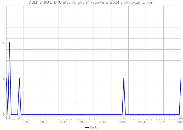BIBEK BABU LTD (United Kingdom) Page visits 2024 