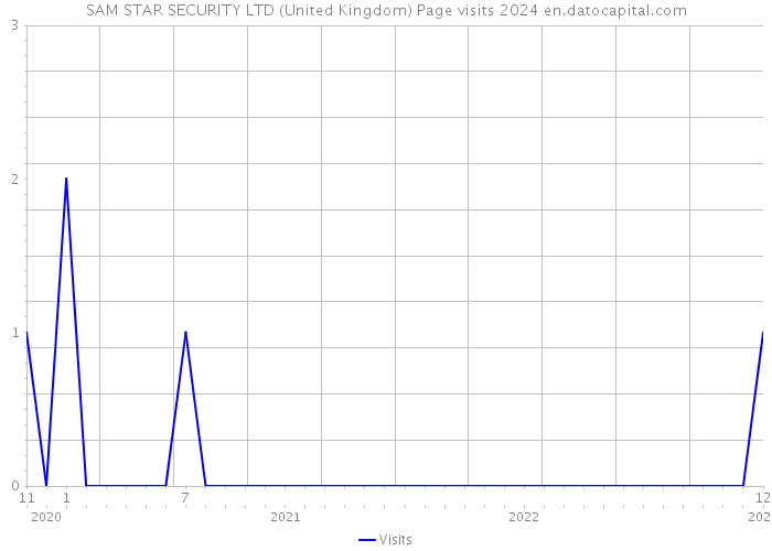 SAM STAR SECURITY LTD (United Kingdom) Page visits 2024 