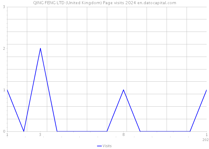 QING FENG LTD (United Kingdom) Page visits 2024 