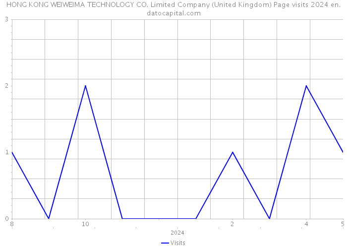 HONG KONG WEIWEIMA TECHNOLOGY CO. Limited Company (United Kingdom) Page visits 2024 