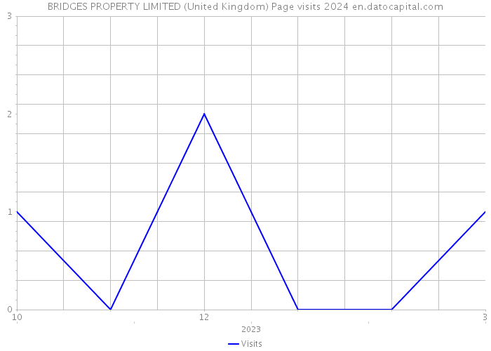 BRIDGES PROPERTY LIMITED (United Kingdom) Page visits 2024 