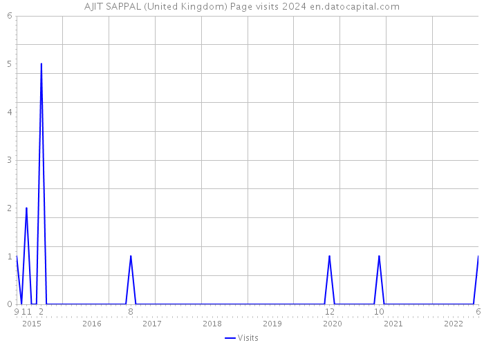 AJIT SAPPAL (United Kingdom) Page visits 2024 
