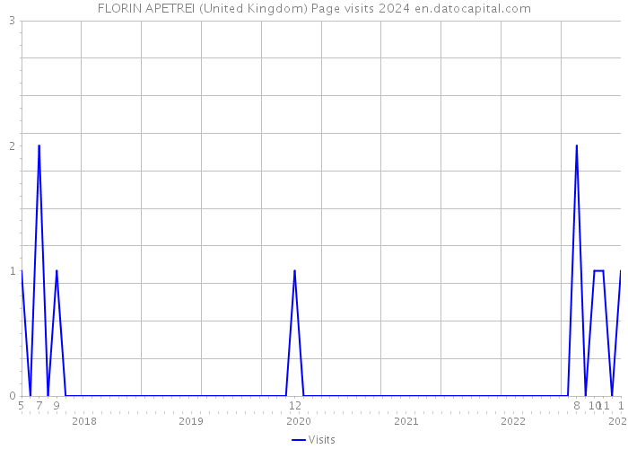 FLORIN APETREI (United Kingdom) Page visits 2024 