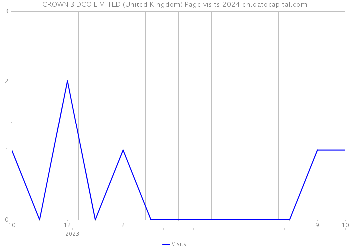 CROWN BIDCO LIMITED (United Kingdom) Page visits 2024 