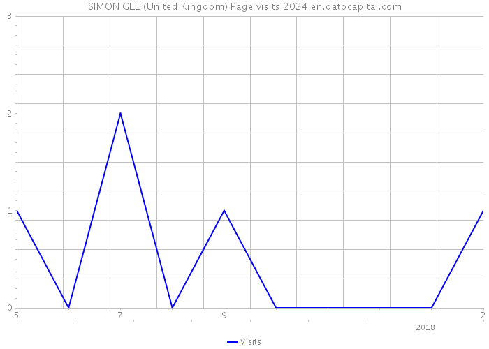 SIMON GEE (United Kingdom) Page visits 2024 